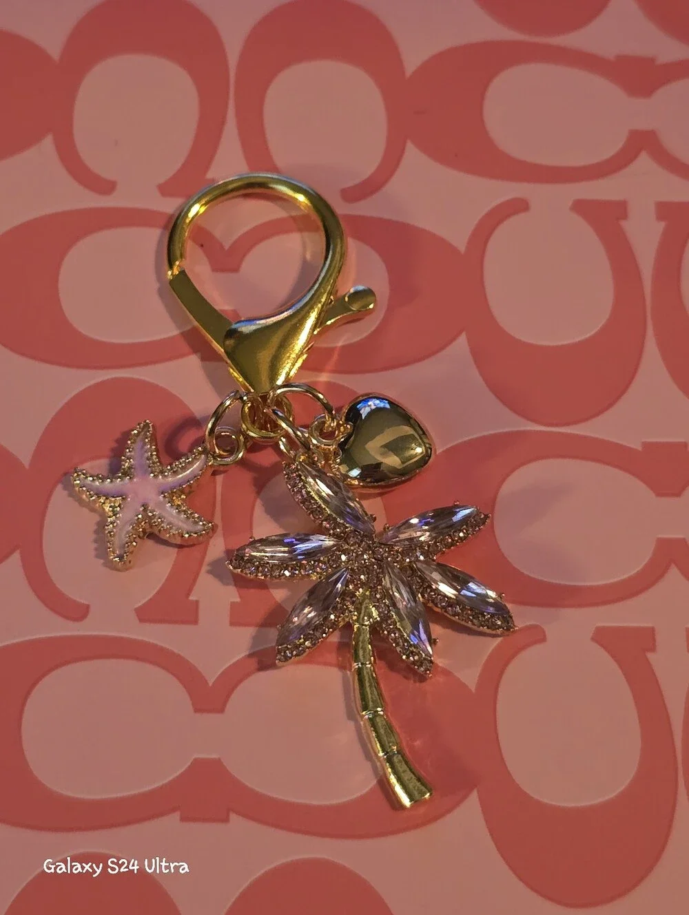 Palm Tree Tropical Beach Theme Bag Charm/ Keychain NEW